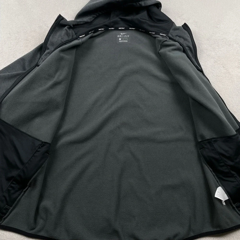 Nike Hoodie Jacket Mens Large Gray Therma Pebble Beach Golf Links Dri-Fit